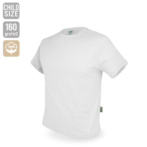 CAMISETA DE ALGODÓN 160G ADULTO Y NIÑO "NATUR"